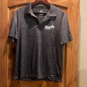 Mens MLB Royals gray polo shirt